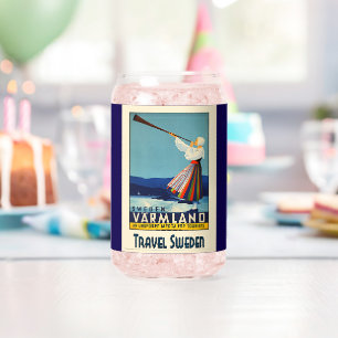 VERRE CANETTE VOYAGE SUÈDE