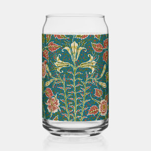 Verre Canette Walter Crane Vintage Lily et Rose Floral
