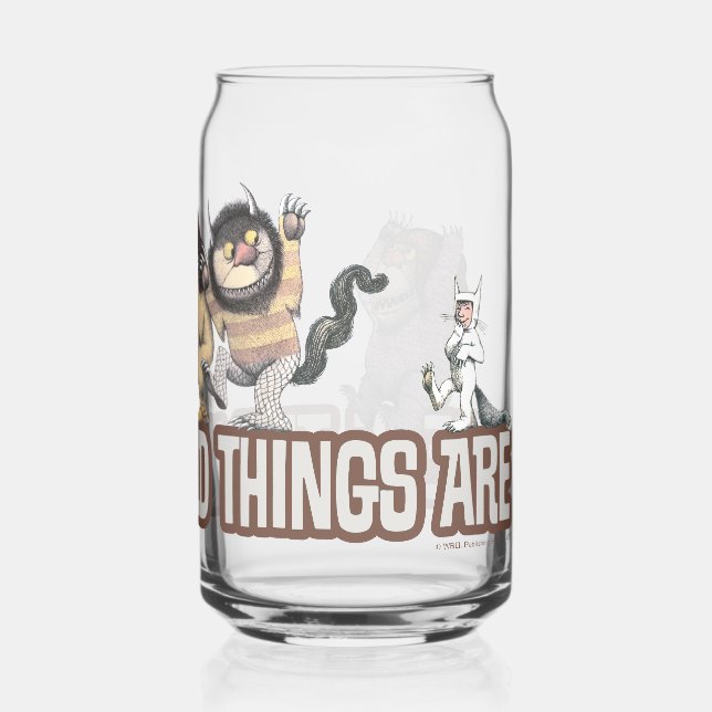Verre Canette Where the Wild Things Are Characters on Logo (Verso)