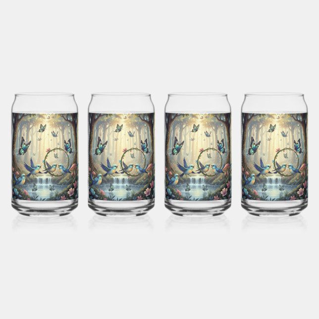 Verre Canette Where Wings Meet Petals and Magic (Recto)