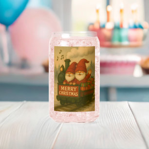 Verre Canette Whimsical Jolly Gnomes Express musical