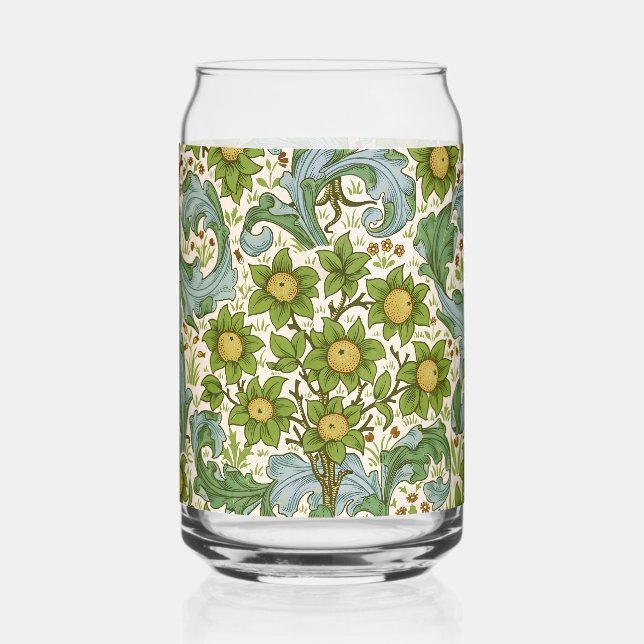Verre Canette William Morris' Orchard Pattern Art Nouveau (Recto)