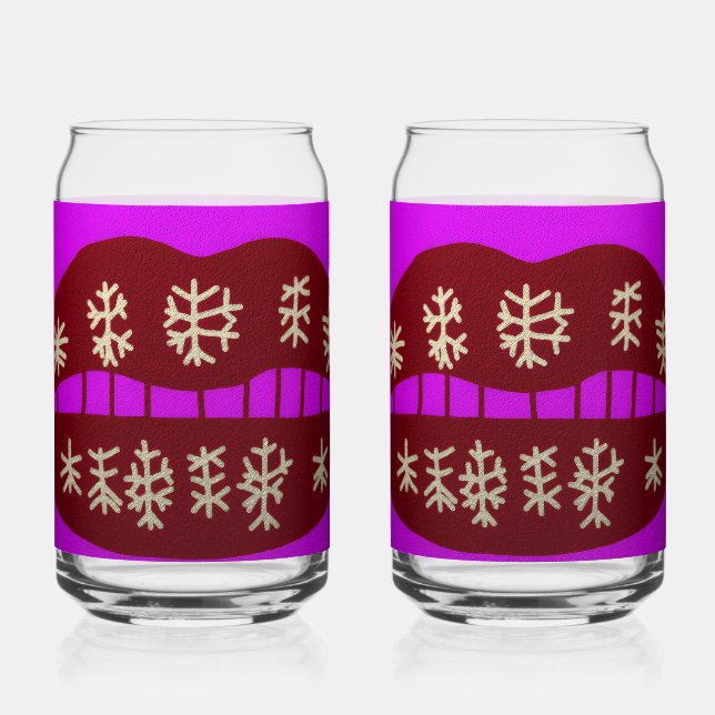 Verre Canette Winter Holiday Smile (Recto)