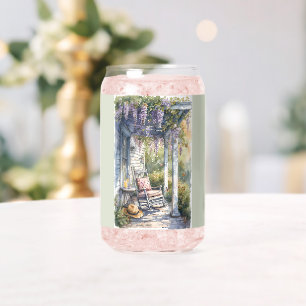 Verre Canette Wisteria Porch Rocking Chair Scène