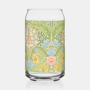 Verre Canette Wm Morris Myrtle Floral Art Nouveau Pastel