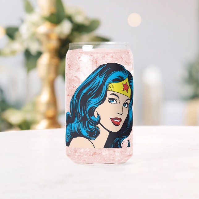 Verre Canette Wonder Woman Face (Insitu (Mariage))