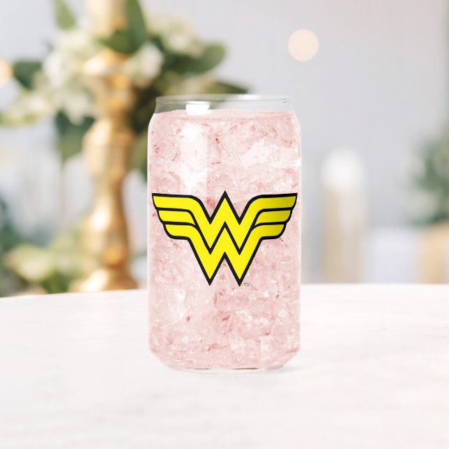 Verre Canette Wonder Woman | Logo classique (Insitu (Mariage))