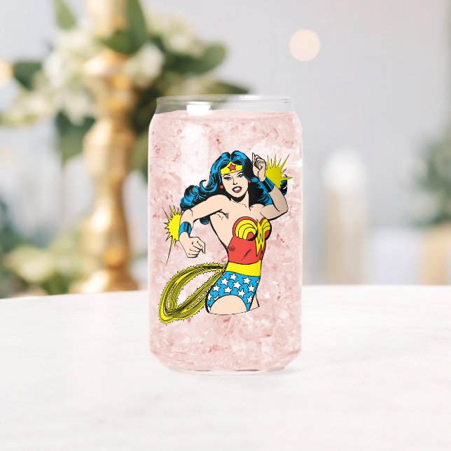 Verre Canette Wonder Woman Twist avec des menottes brillantes (Insitu (Mariage))