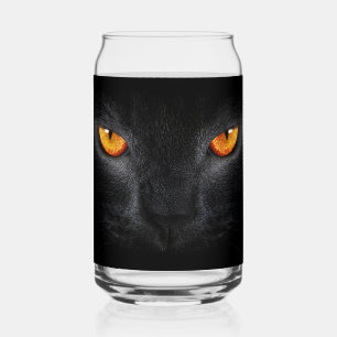 Verre Canette Yeux de panthère noire