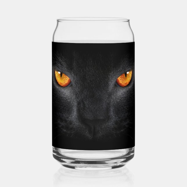 Verre Canette Yeux de panthère noire (Recto)
