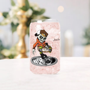 Verre Canette Zombie Skater nom personnalisé