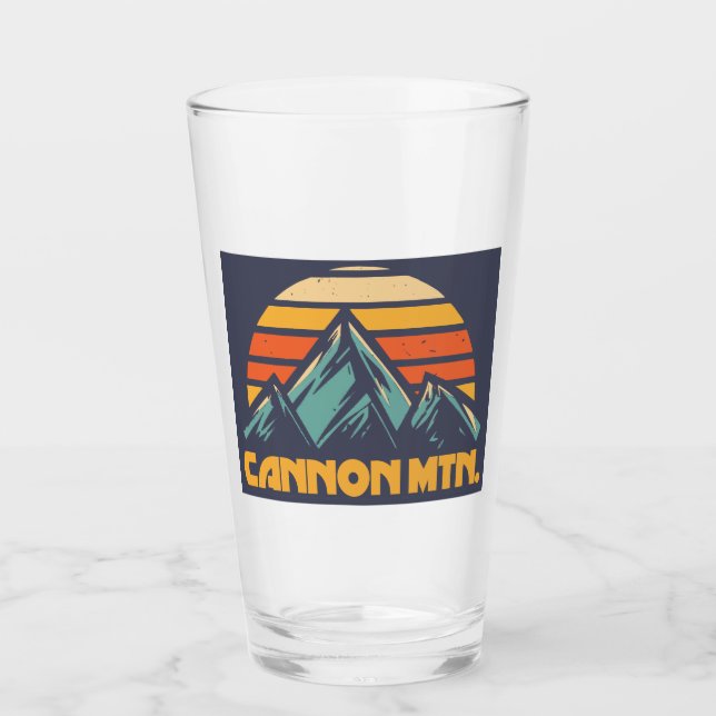 Verre Cannon Mountain New Hampshire Retro Turquoise (Devant)