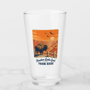 Verre Canyon Glass Cup Liberté Regardant Bien