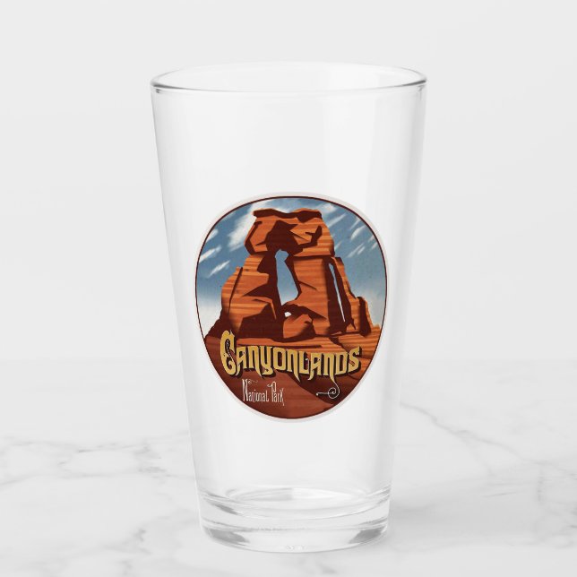 Verre Canyonlands National Park Pint Glass (Devant)