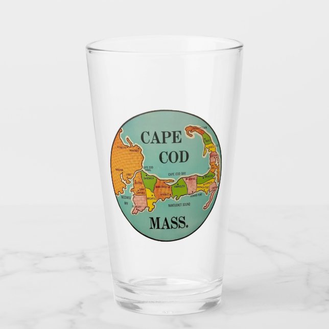 Verre Cape Cod, Massachusetts - Pint Glass (Devant)