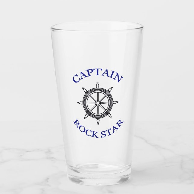 Verre "Capitaine Rock Star" (Devant)