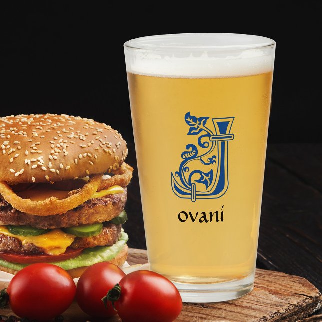 Verre Capitale décorative botanique médiévale J (Créateur téléchargé)