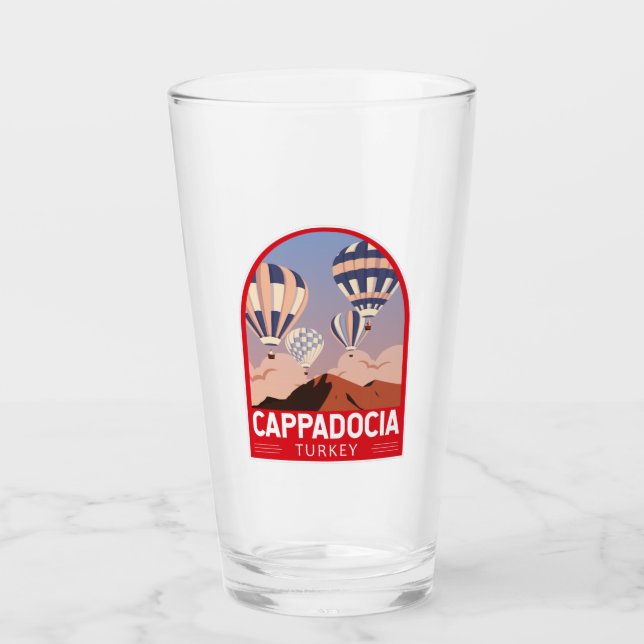 Verre Cappadocia Turquie Retro Voyage Art Vintage (Devant)