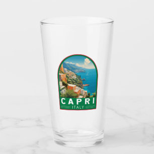 Verre Capri Italie Travel Art Vintage