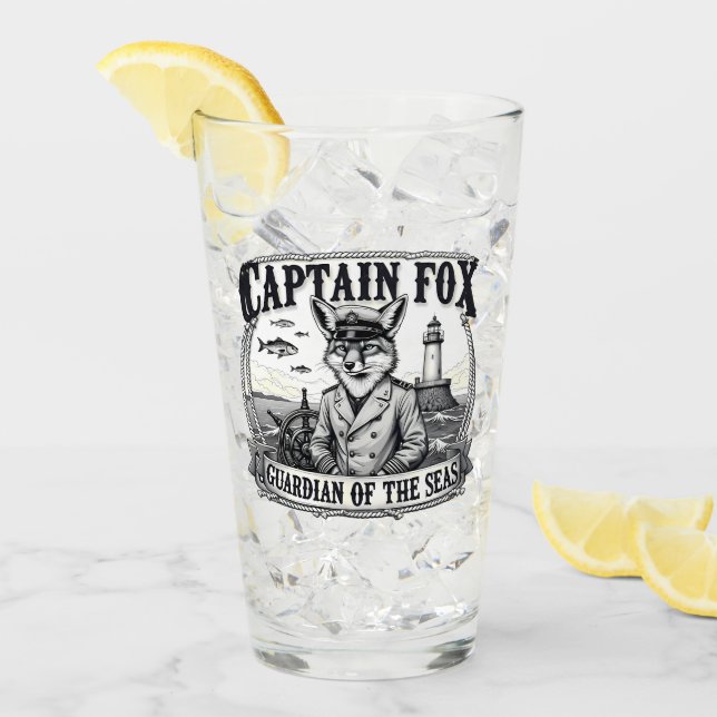 Verre Captain Fox Guardian of Seas Nautical Design (Devant glace)