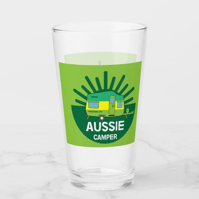Verre Caravane australienne | Aussie Caravaner | Camp T (Devant)