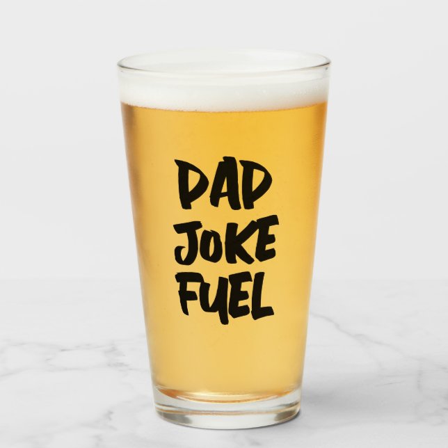 Verre Carburant de blagues de papa – Cadeau de style bro (Devant (rempli))