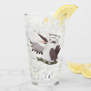 Verre Caricature de kookaburra drôle et drôle
