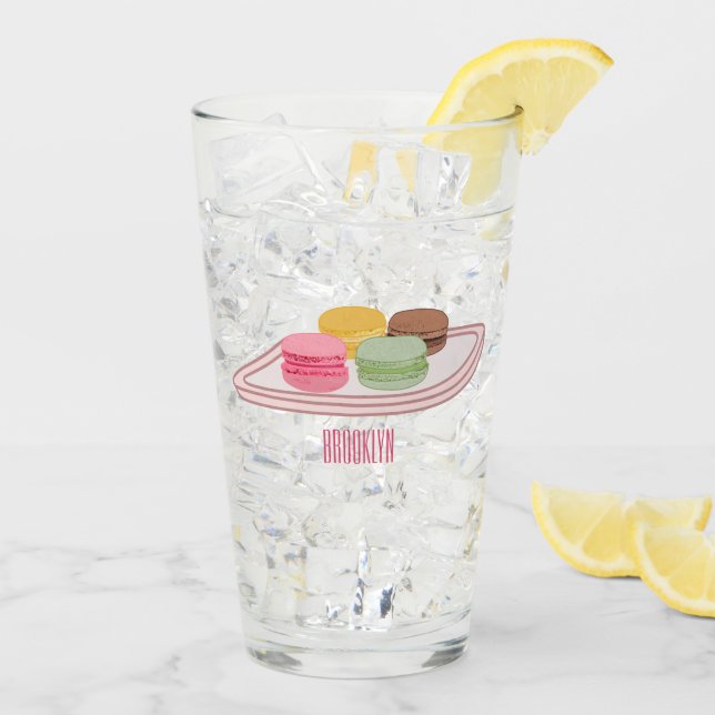 Verre Caricature de Macaron (Dos glace)