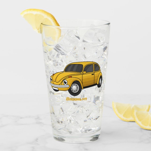Verre Caricature de voiture classique (Devant glace)