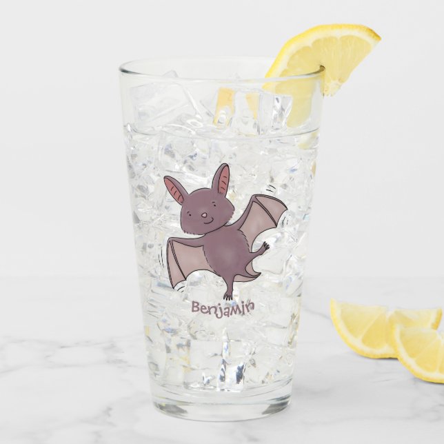Verre Caricature de vol de chauve-souris (Dos glace)