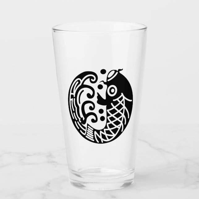 Verre Carpe et onde (Devant)