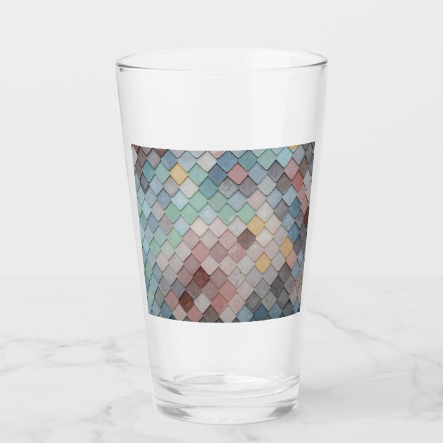 Verre Carreaux multicolores (Devant)