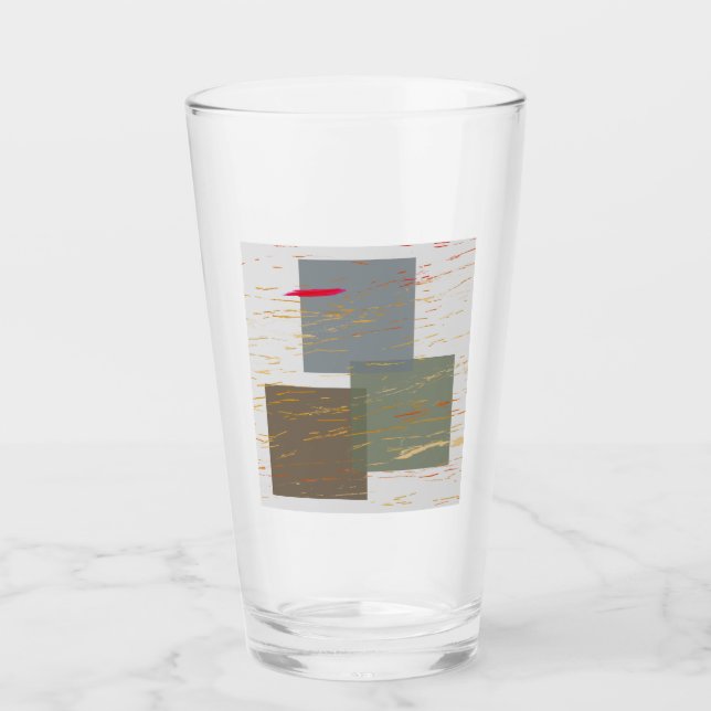 Verre Carrés en flux (Devant)