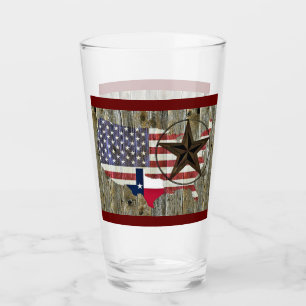 Verre Carte du drapeau de l'État de Texas Lone Star