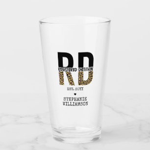 Verre Carte RD enregistré diététiste Cheetah Imprimer