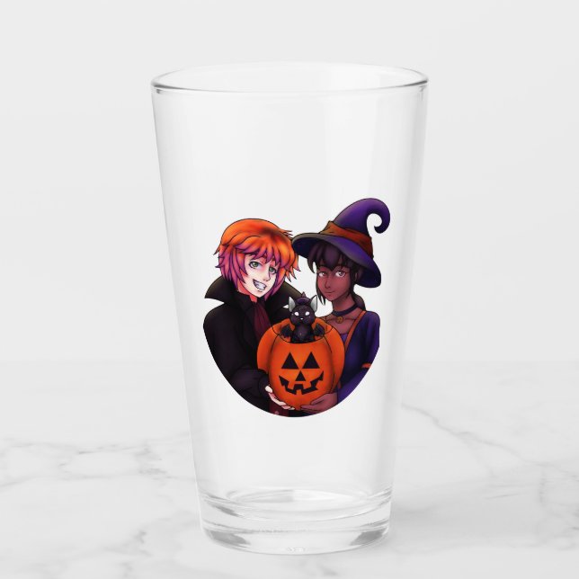 Verre Cartes de costumes d'Halloween (Devant)