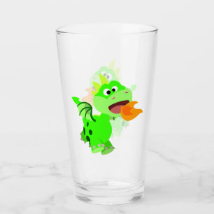 Verre Cartoon Bébé Dragon Bébé à crache feu mignon