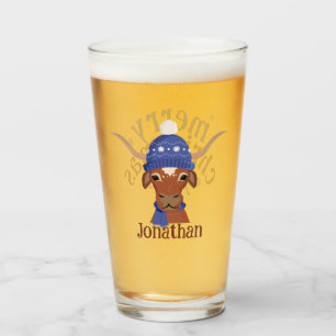 Verre Cartoon Longhorn en Periwinkle Casquette de ski et