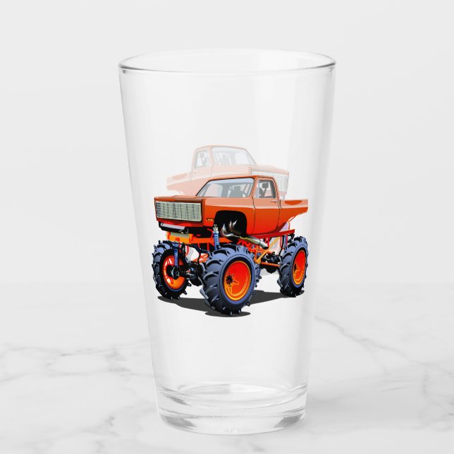 Verre Cartoon monster truck (Devant)