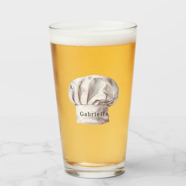 Verre Casquette blanche de chef (Devant (rempli))