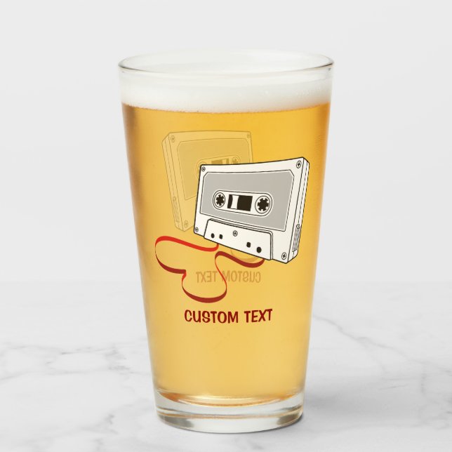 Verre Cassette audio (Devant (rempli))