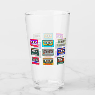 Verre Cassettes Colorés Rétro Nostalgie des Années 80