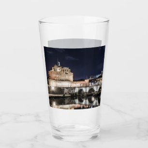 Verre Castel Sant Angelo la nuit à Rome