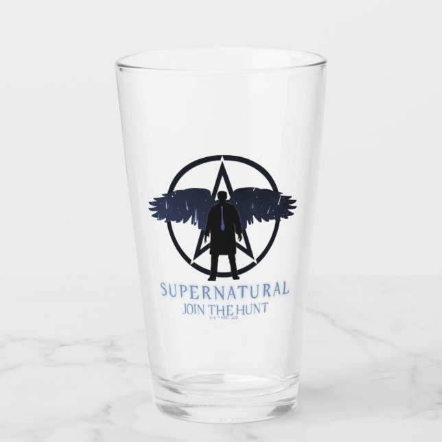 Verre Castiel surnaturel Tombant étoiles Graphisme (Devant)