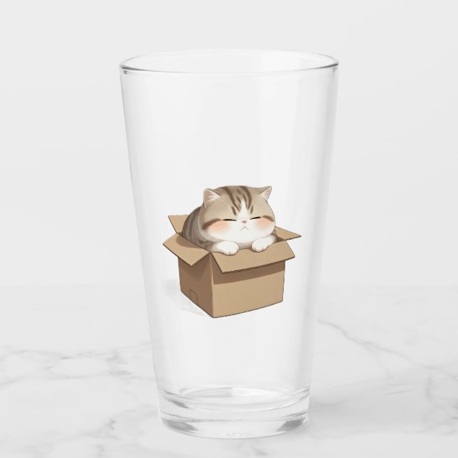 Verre Cat In the box (Devant)