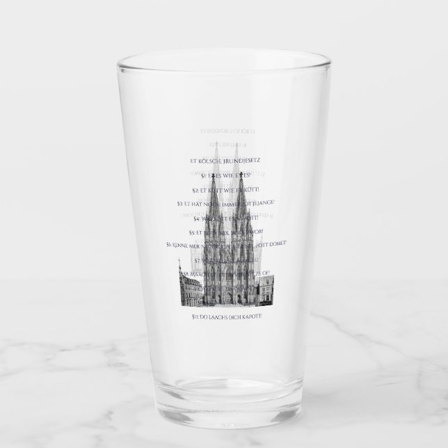 Verre Cathédrale de Cologne Cologne Köln Loi fondamental (Devant)