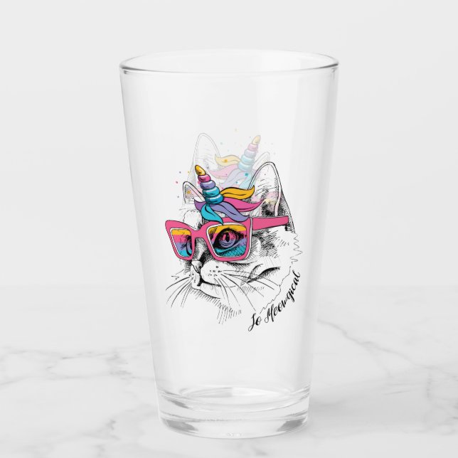 Verre Caticorn | ainsi Meowgical (Devant)
