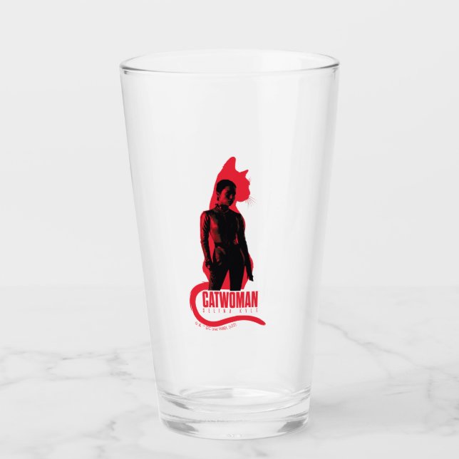 Verre Catwoman Selina Kyle Chat Silhouette (Devant)