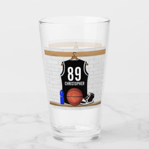 Verre CCB noir et blanc personnalisé du Jersey de