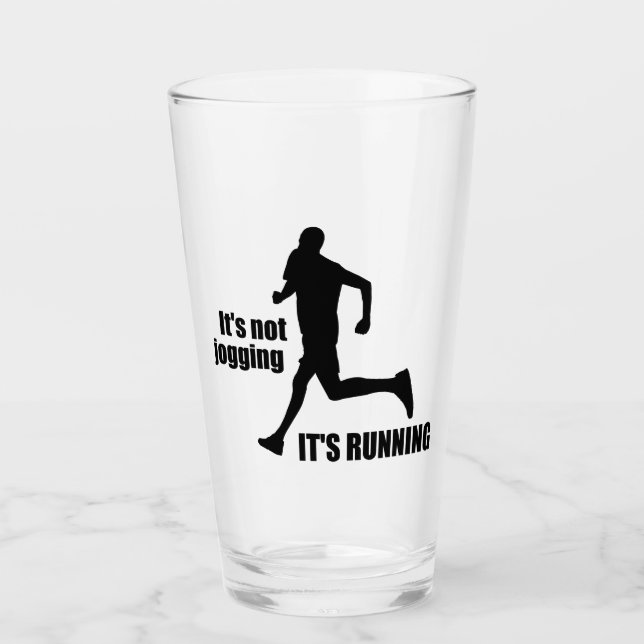 Verre Ce n'est pas Jogging qu'il tourne (Devant)